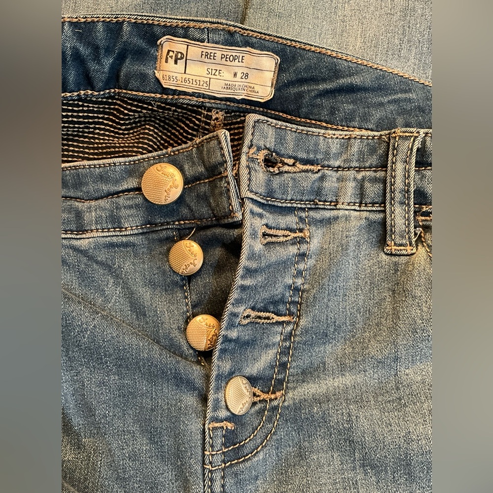 Free People Moto skinny Jeans 28 - Picture 8 of 9